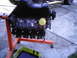 Engine druing paint prep